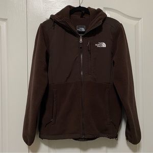 The North Face Women's Brown Denali Hooded Fleece Jacket